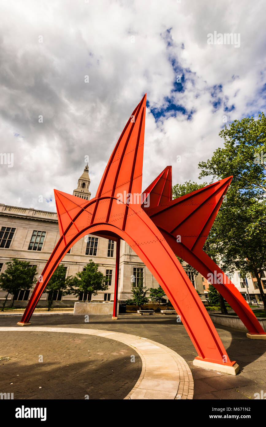 The Stegosaurus sculpture Alfred E. Burr Mall Hartford, Connecticut