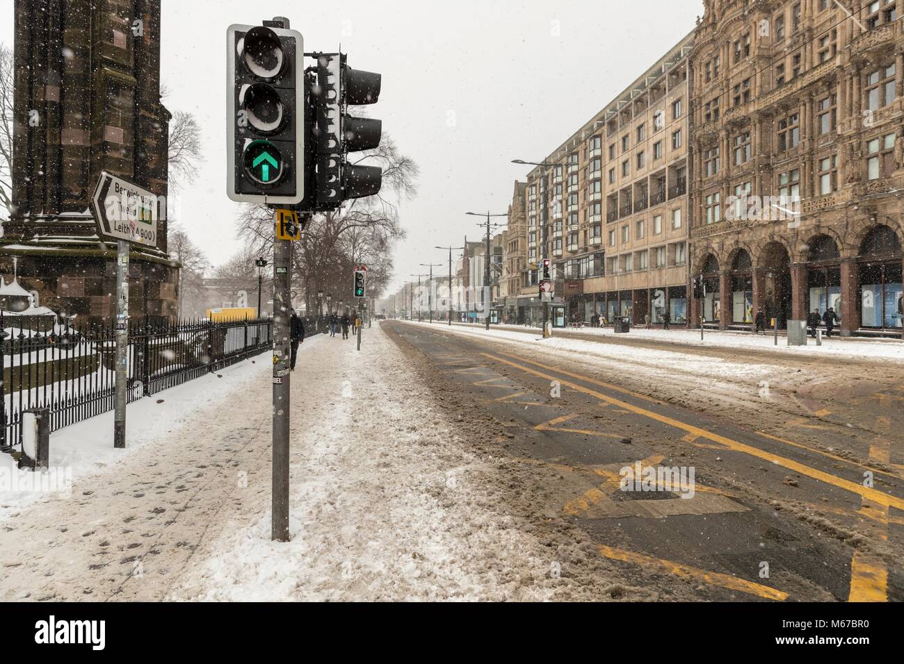 Edinburgh Scotland Uk 1st March 18 The Beast From The East Stock Photo Alamy