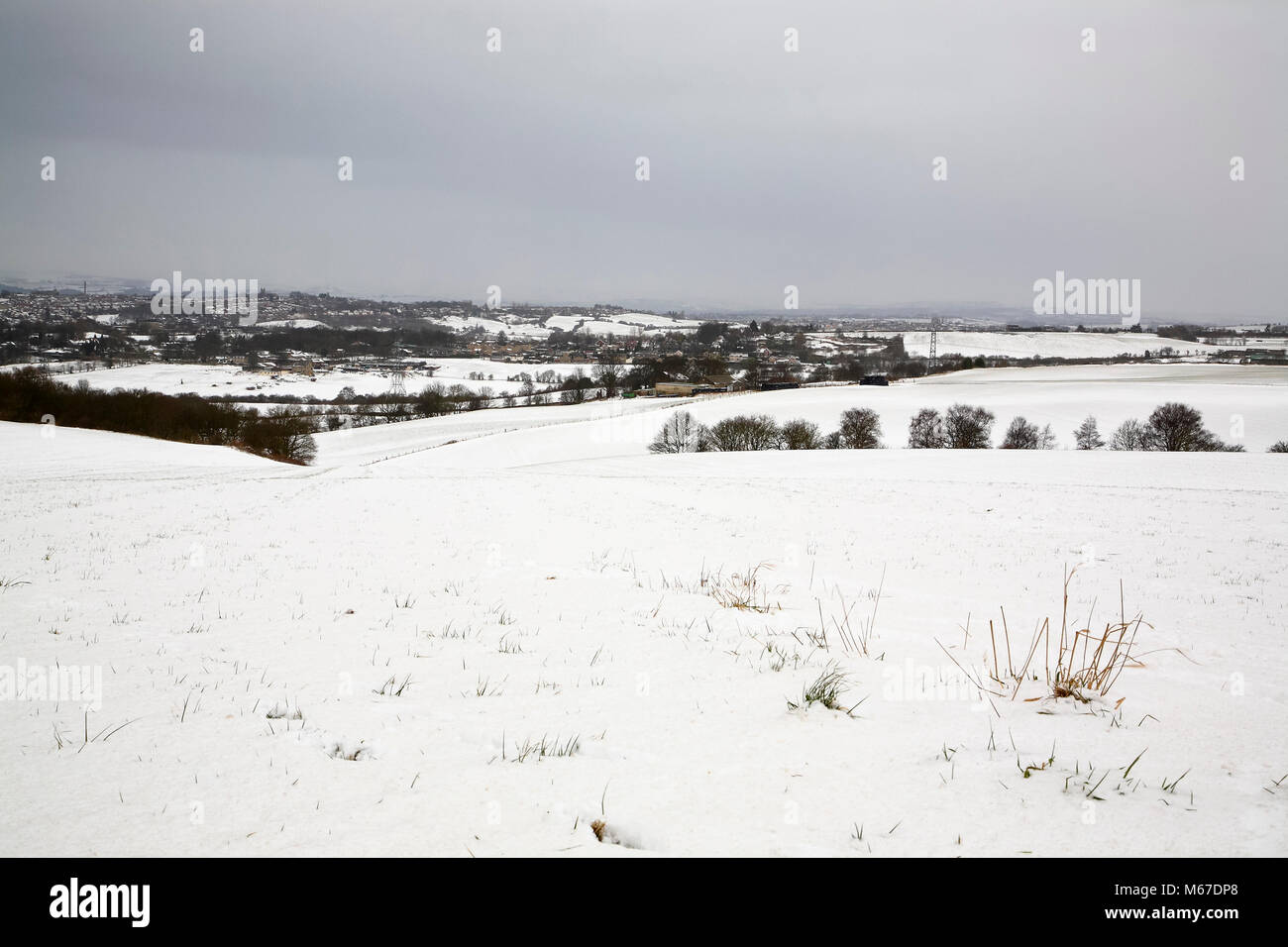 Morley, Leeds 1st March 2018. UK Weather As Storm Emma meets the Beast