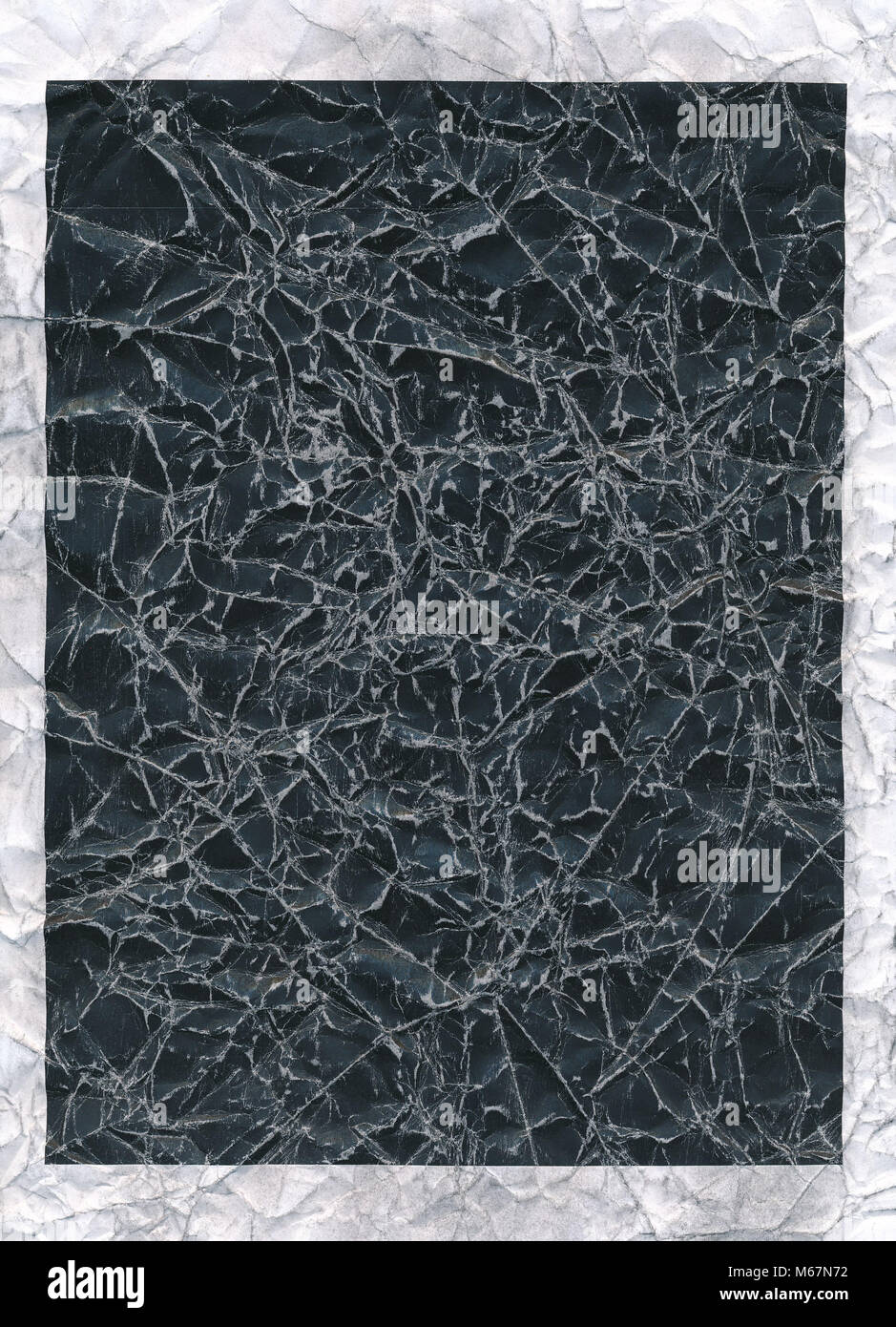 Crumpled Paper Background Black Stock Photo - Alamy