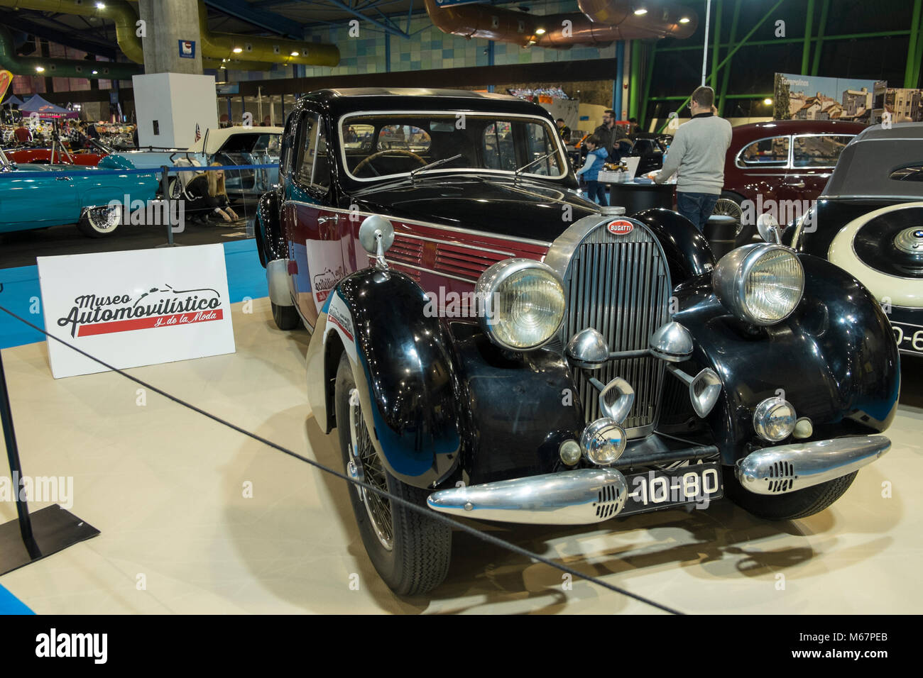 1936 Bugatti Type 57C Galibier. Retro Málaga 2018. Spain. Stock Photo