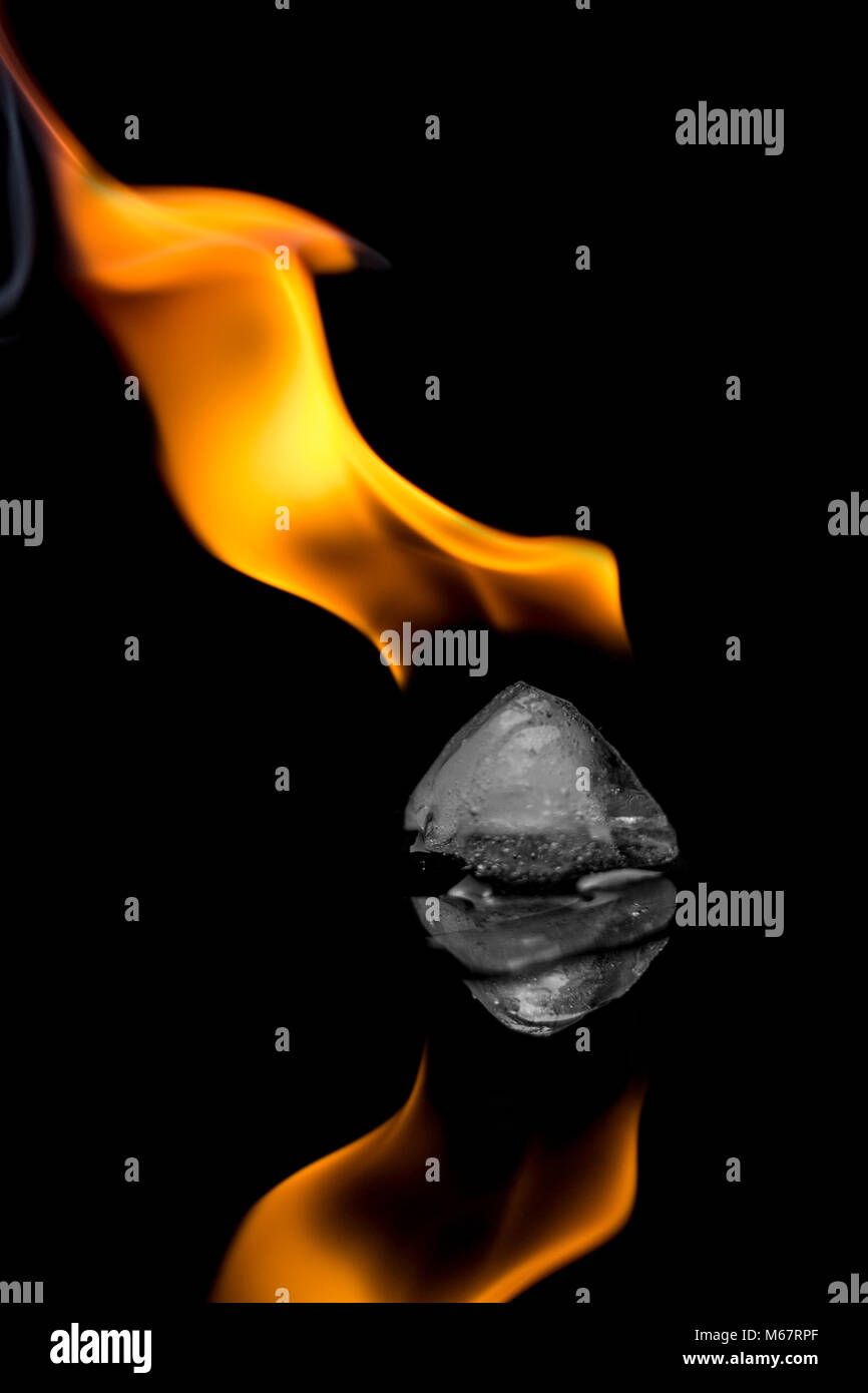 ice on fire Stock Photo Alamy