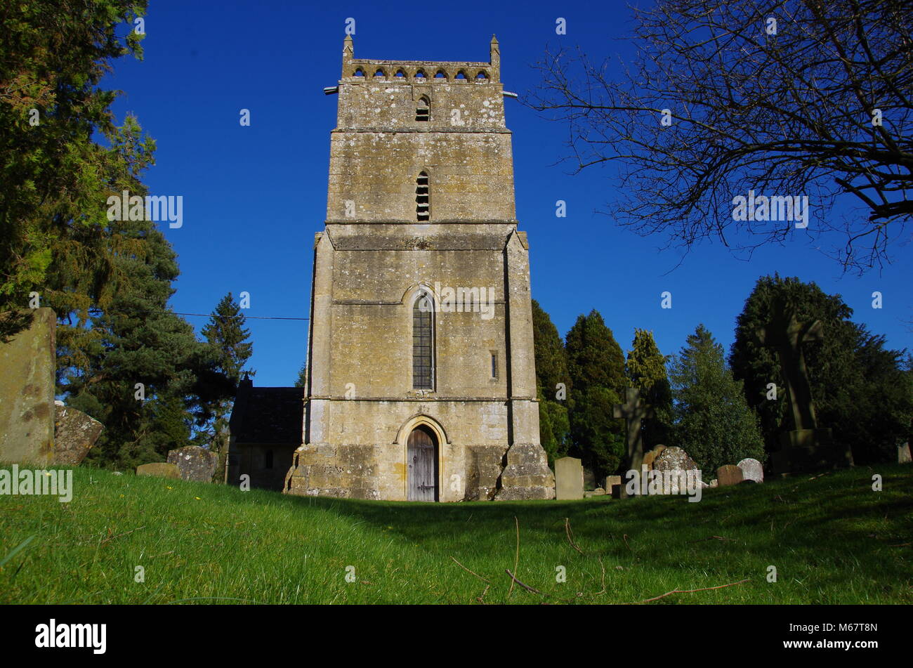 Wyck Rissington Church. Cheltenham. England. UK Stock Photo