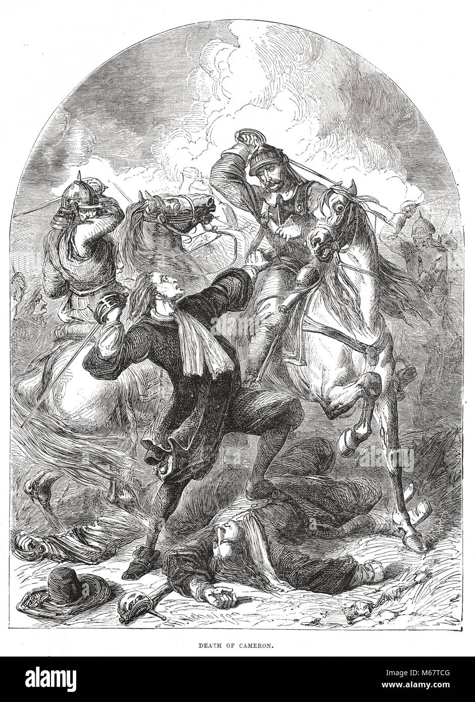 Death of Richard Cameron, leader of the militant Presbyterians, 22 July 1680 Stock Photo