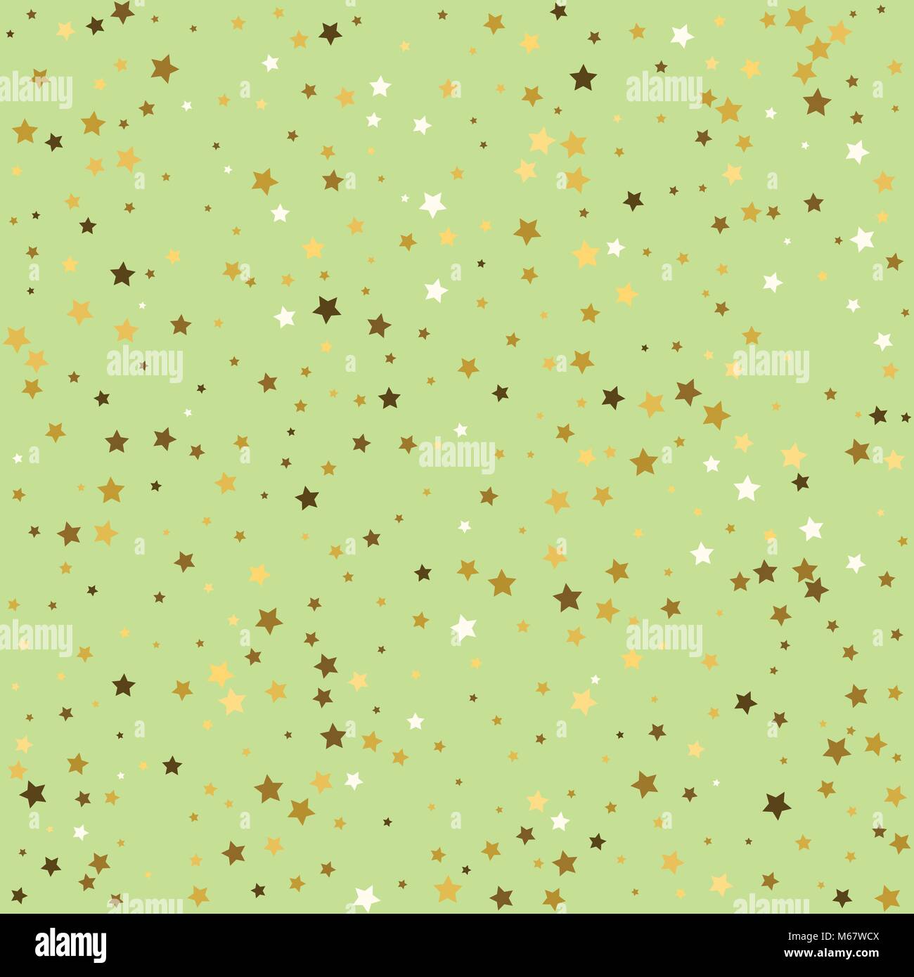 Gold star background. Golden stars confetti. Vector illustration Stock