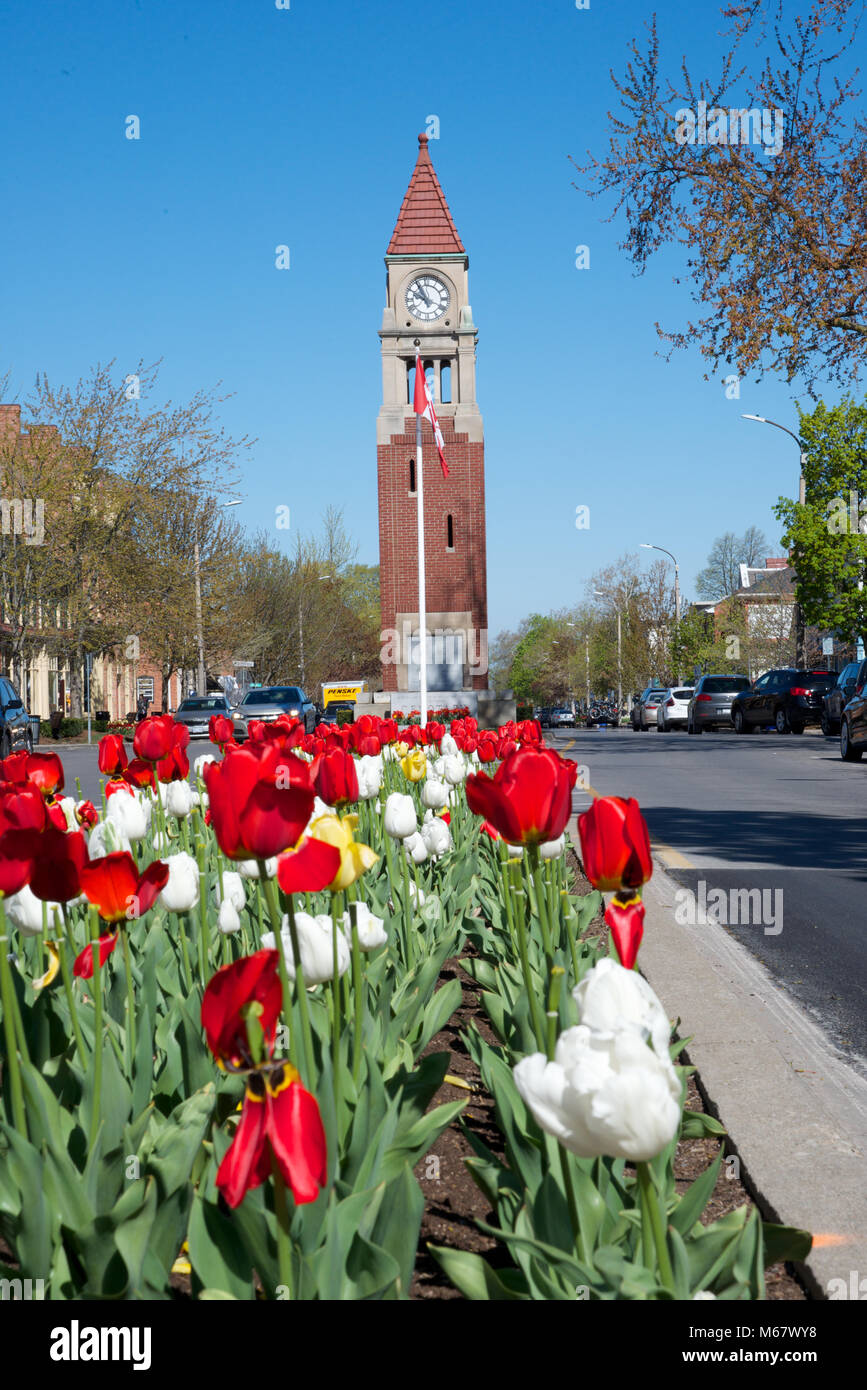 Canada niagara on the lake ontario clock tower cenotaph on hires stock