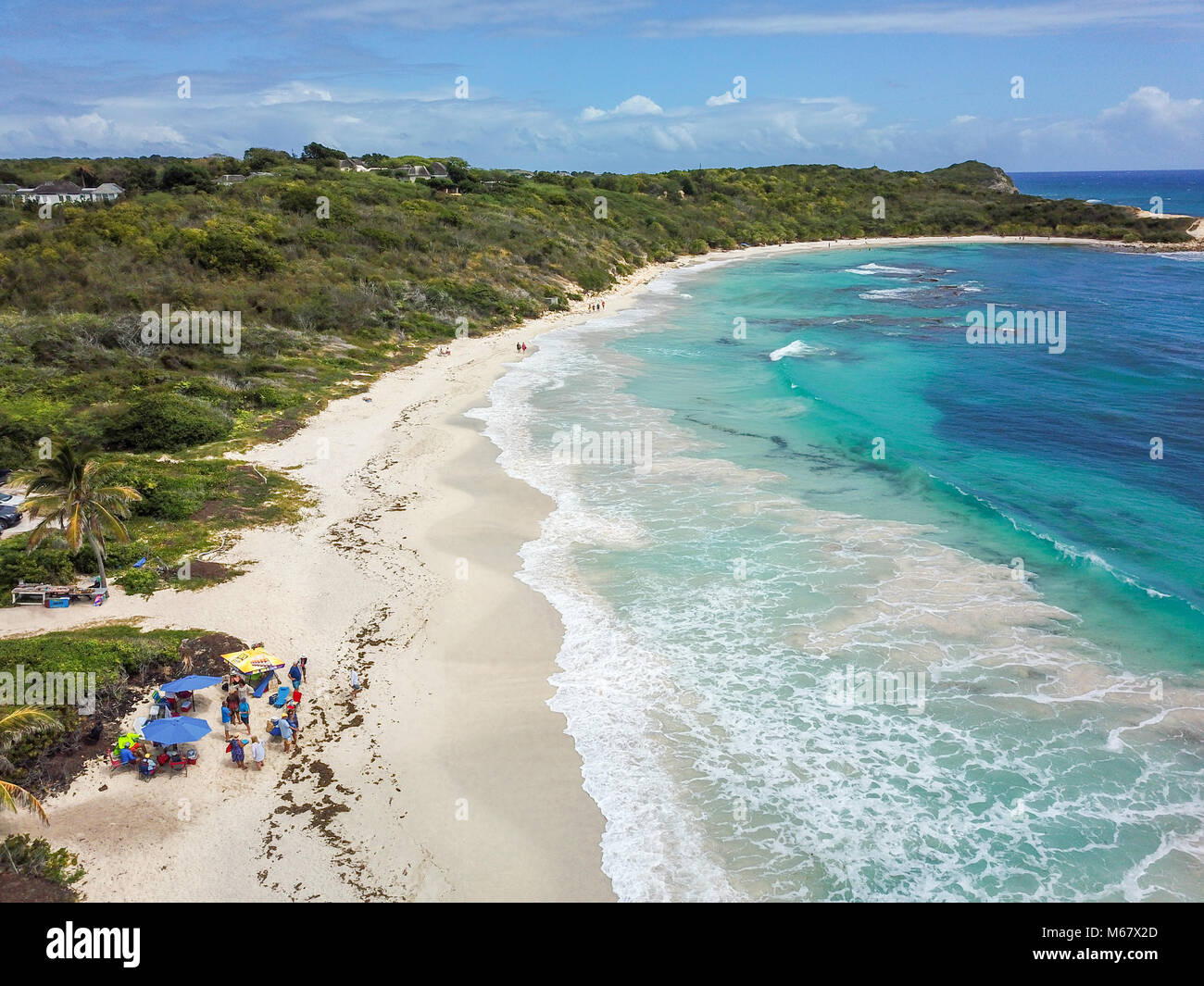 half-moon-bay-beach-antigua-stock-photo-alamy