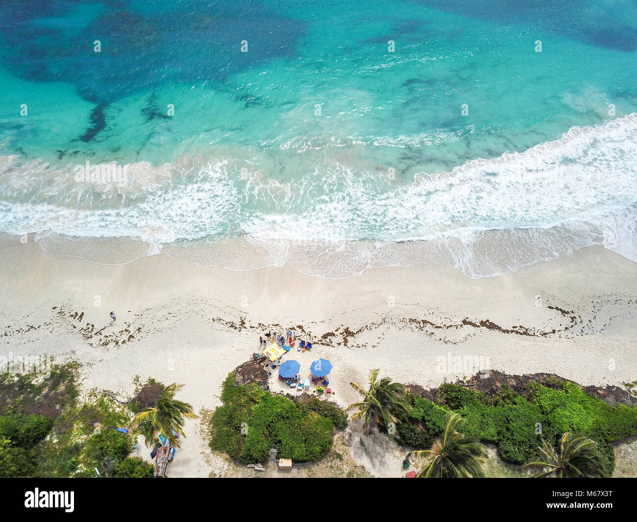 Half Moon Bay Beach, Antigua Stock Photo Alamy
