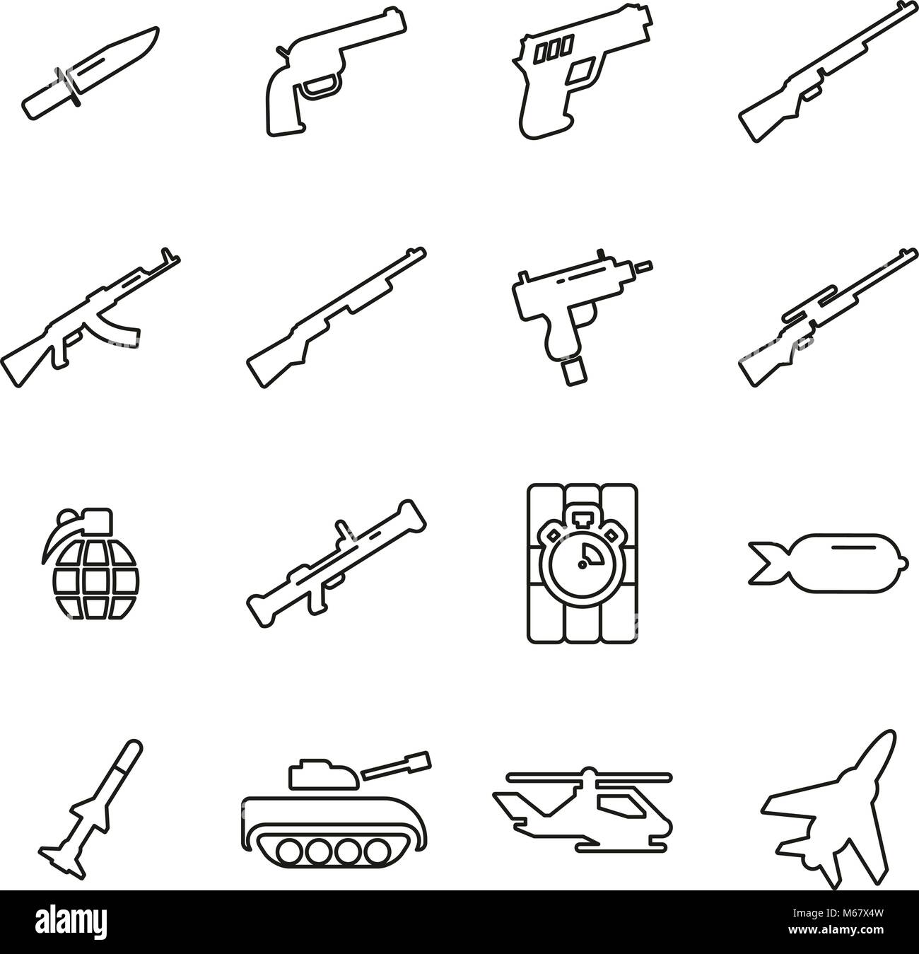 Automatic machine ak 47 kalashnikov vector hi-res stock photography and ...