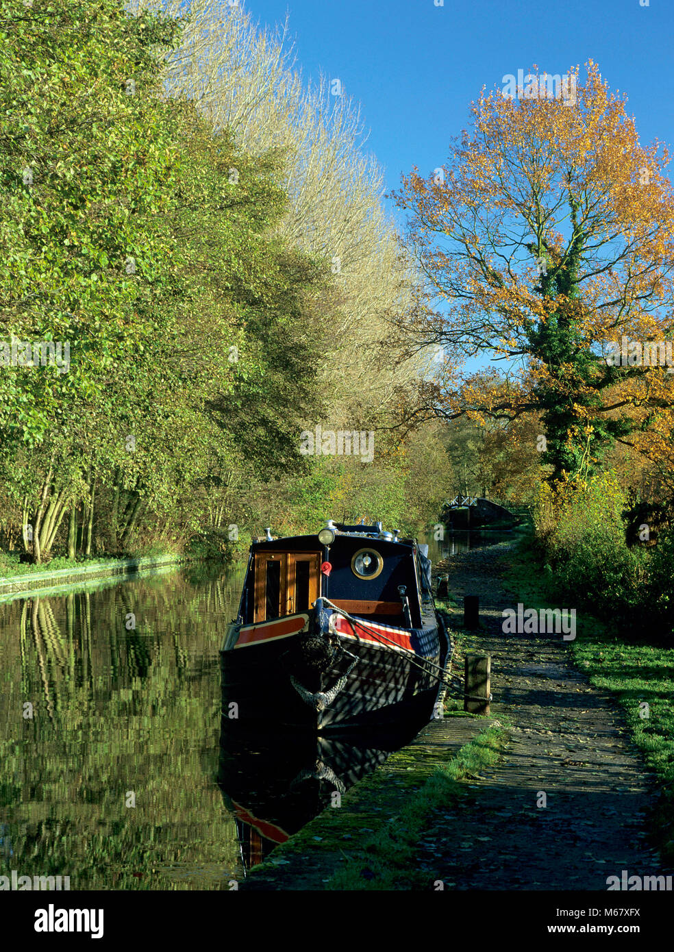 On the Stratford upon Avon Canal near Preston Bagot, Warwickshire, Stock Photo