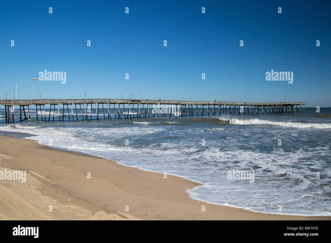 Fishing Piers on the Outer Banks of North Carolina Stock Photo Alamy