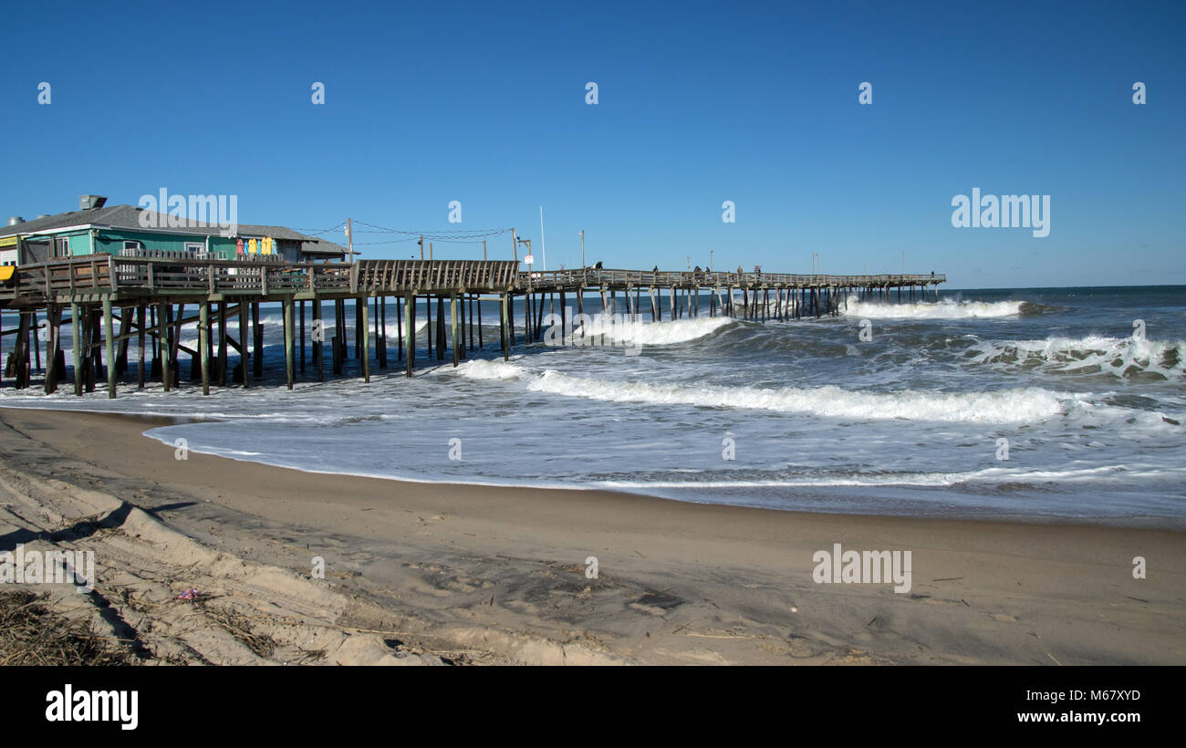 Fishing Piers on the Outer Banks of North Carolina Stock Photo Alamy
