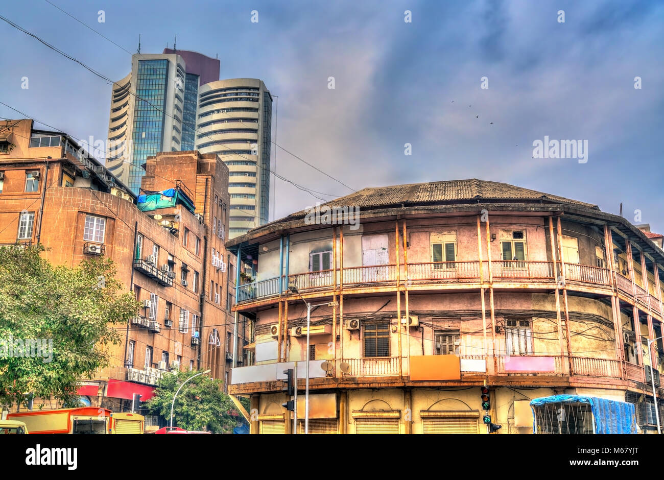 Buildings in central Mumbai, India Stock Photo