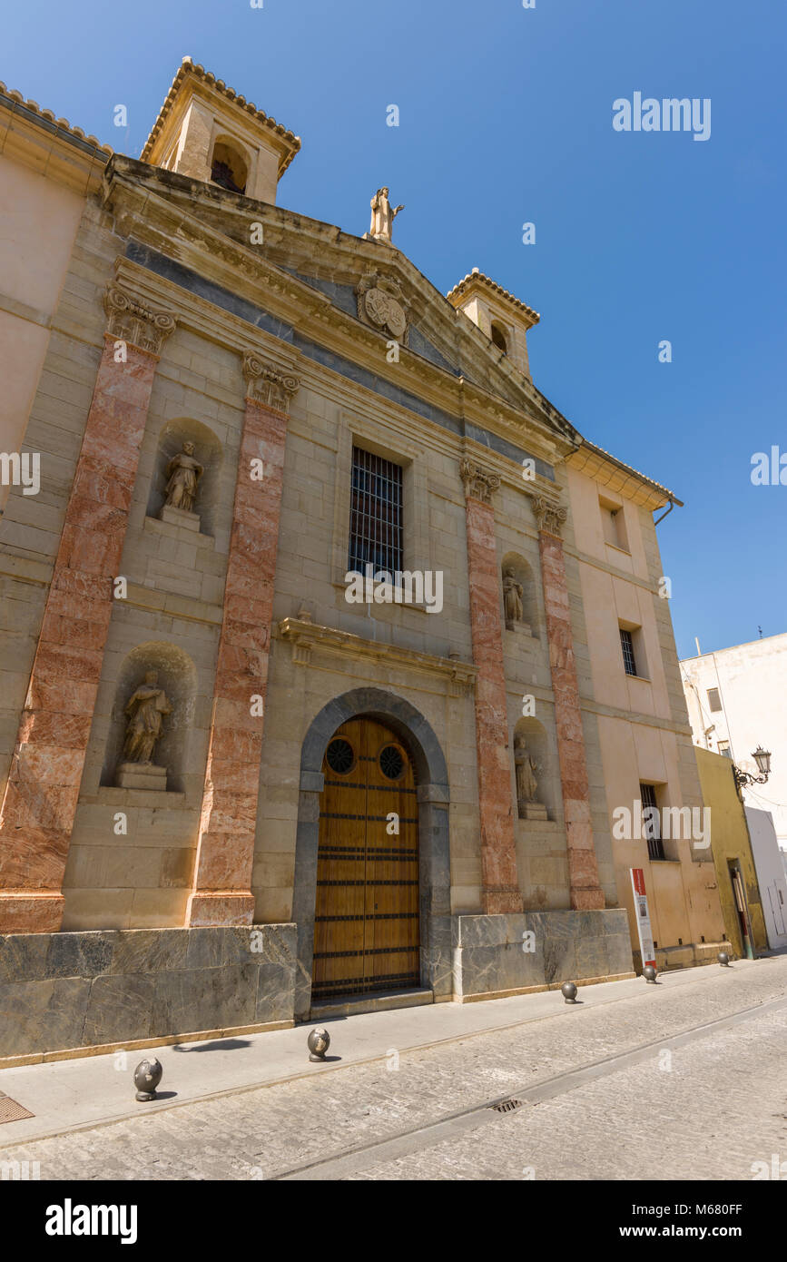 The Visitation of Holy Mary Royal Monastery in the city of Orihuela, Province of Alicante, Spain. Stock Photo