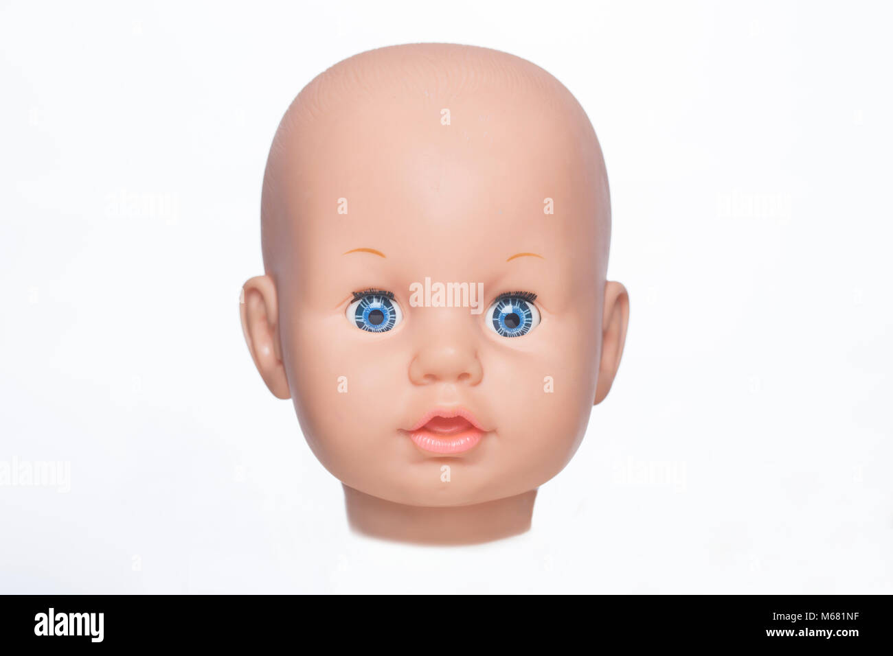 A baby dolls head Stock Photo