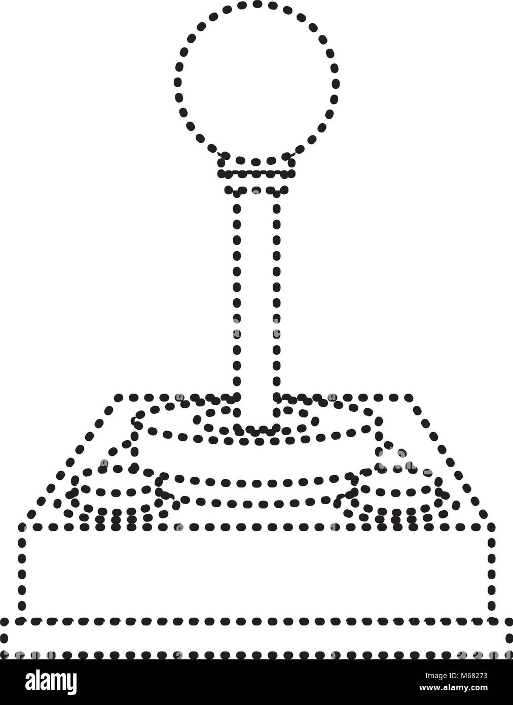 control video game joystick retro device vector illustration dotted ...