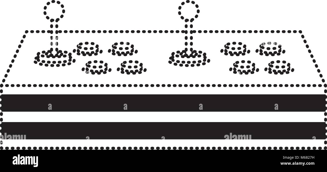 video game control joystick retro technology vector illustration dotted ...