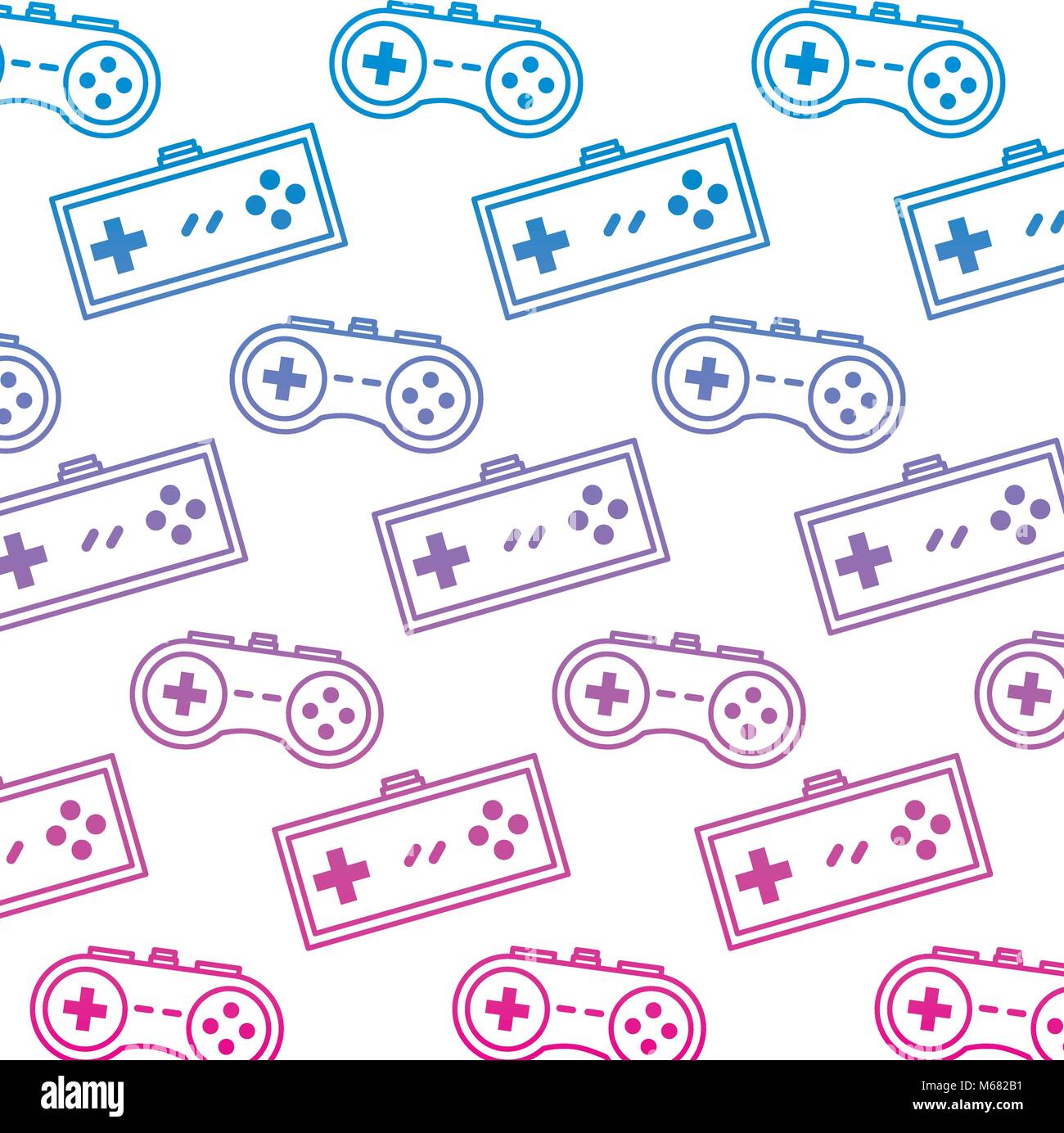 video game controller background devices retro pattern vector ...