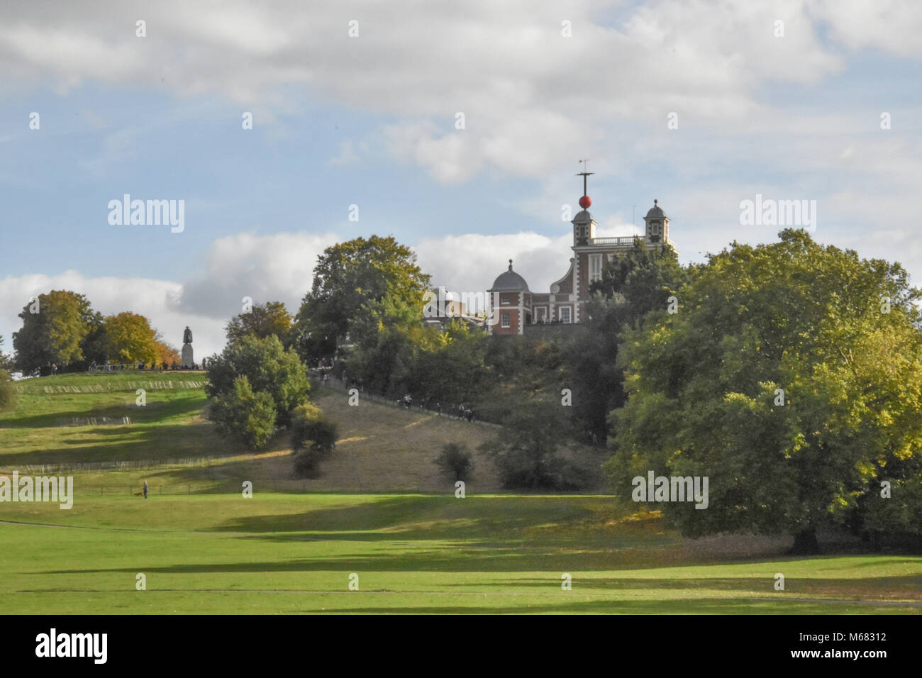 Royal Observatory, Greenwich, England as seen from Greenwich Park, October 3rd, 2017 Stock Photo