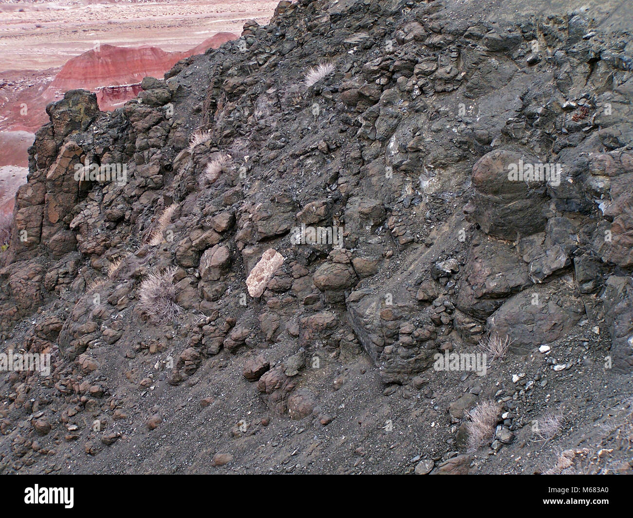 Pillow Basalt, Bidahochi Formation Stock Photo Alamy