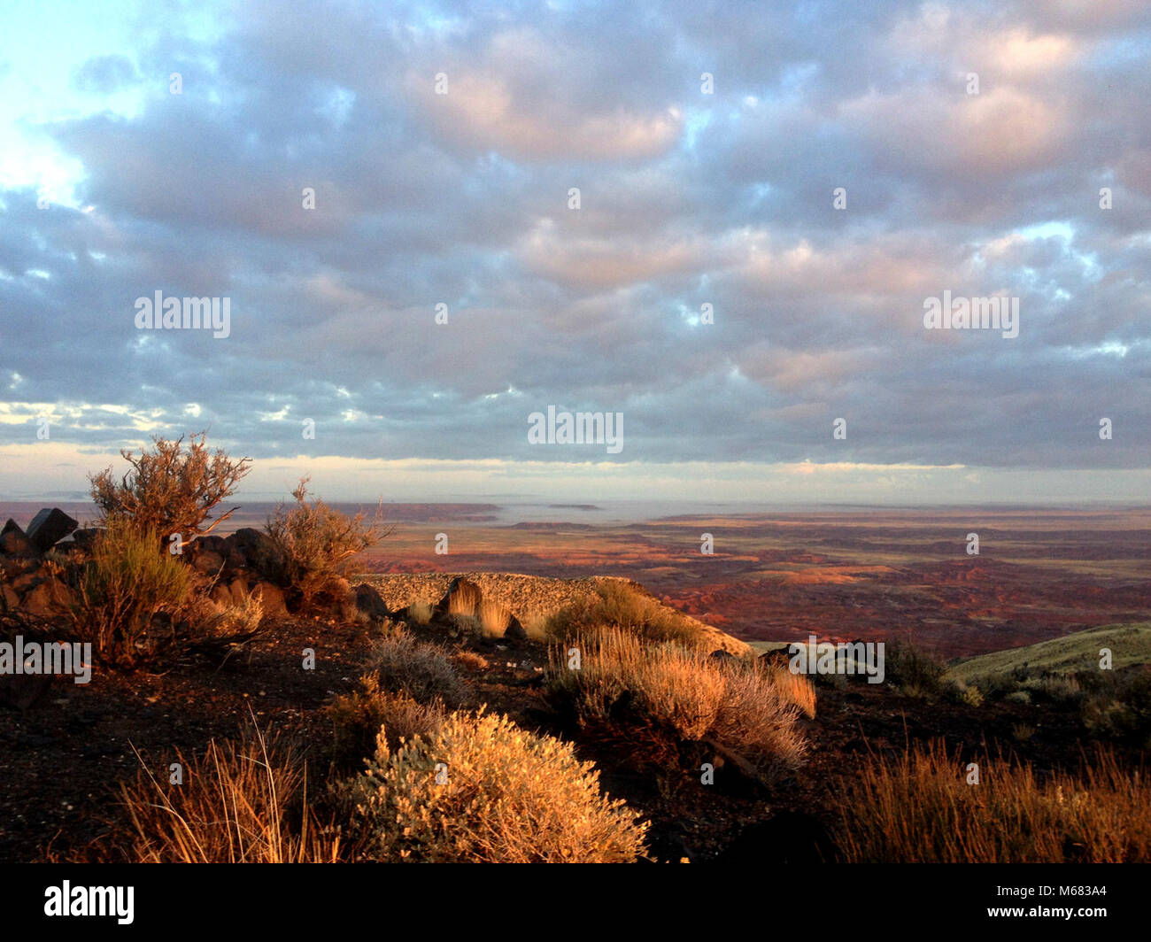 Pilot Rock Sunset Stock Photo Alamy