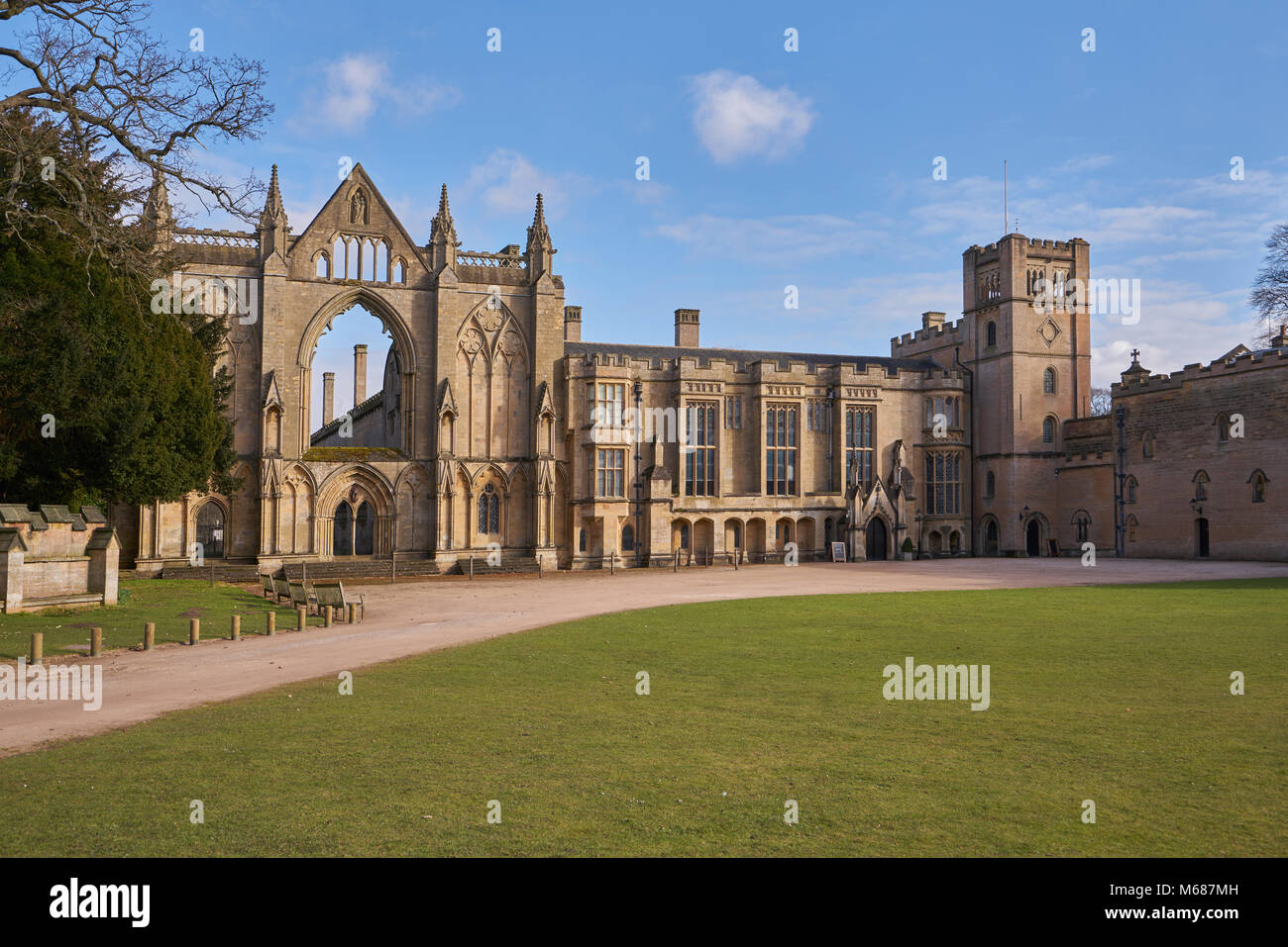 Newstead Abbey in Nottinghamshire England Stock Photo Alamy