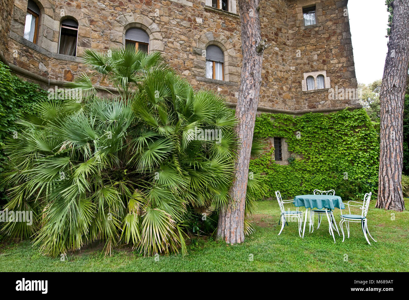Villa Gualino today Hotel dei Castelli, Sestri Levante, Liguria, Italy Stock Photo