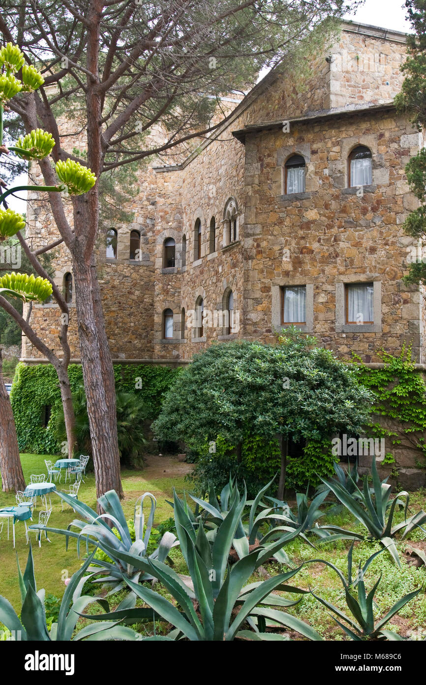 Villa Gualino today Hotel dei Castelli, Sestri Levante, Liguria, Italy Stock Photo