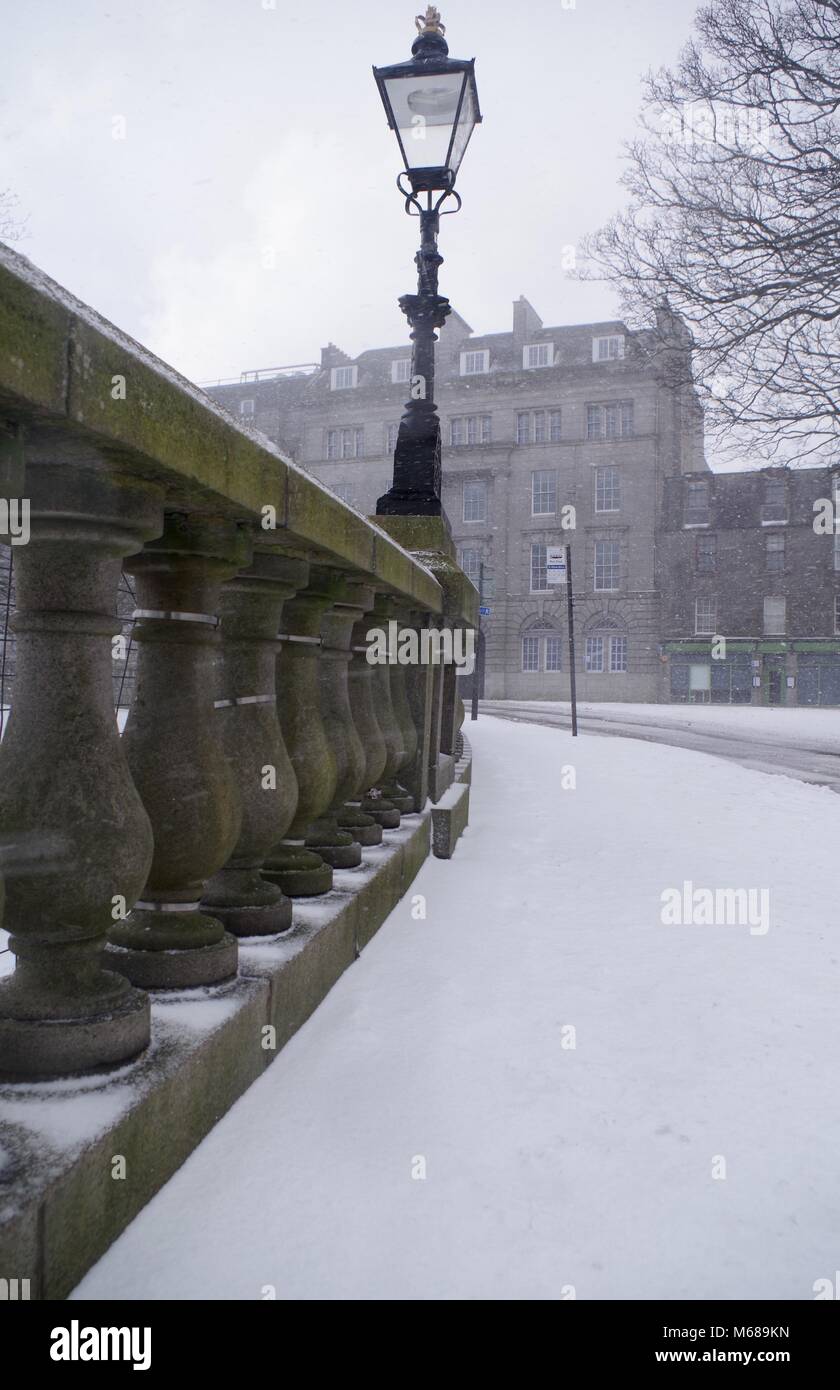 Snowy Cast Iron Narnia Lamppost Union Terrace Gardens Beast From