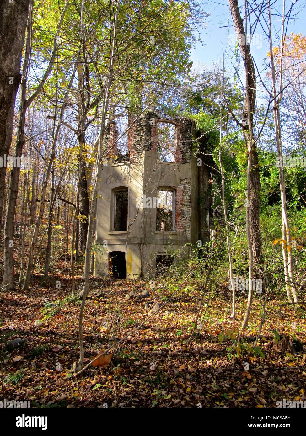 Highland, New York Ruins of the Dr. Charles H. Roberts estate, in
