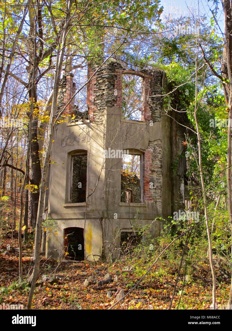 Highland, New York Ruins of the Dr. Charles H. Roberts estate, in