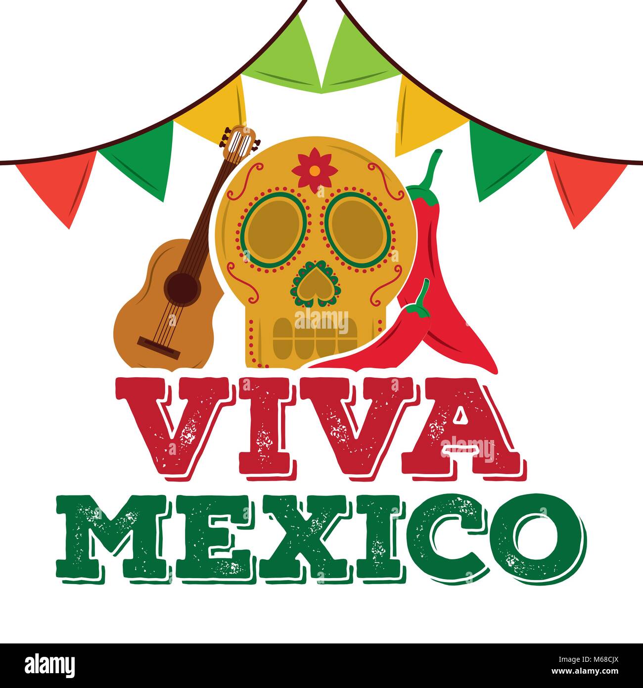 viva mexico traditional card Stock Vector Image & Art - Alamy