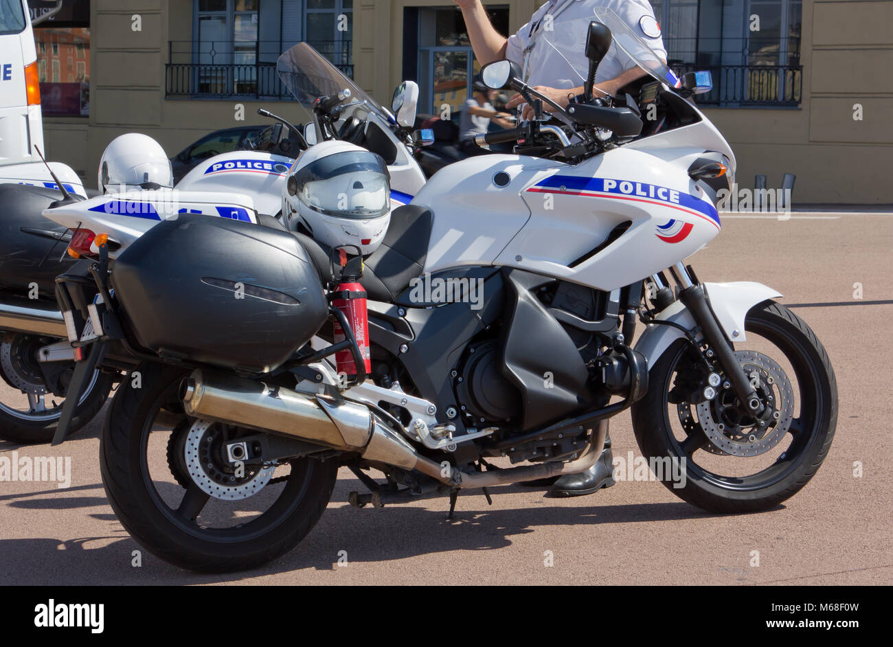 French police motorbikes Stock Photo Alamy