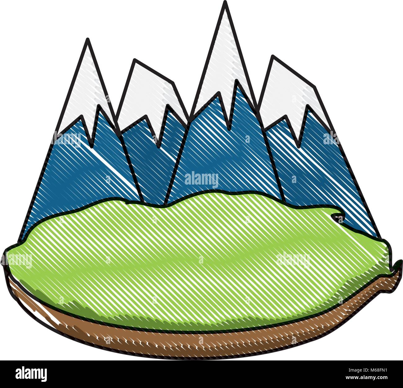Alp mountain panorama alps mountains Stock Vector Images - Alamy