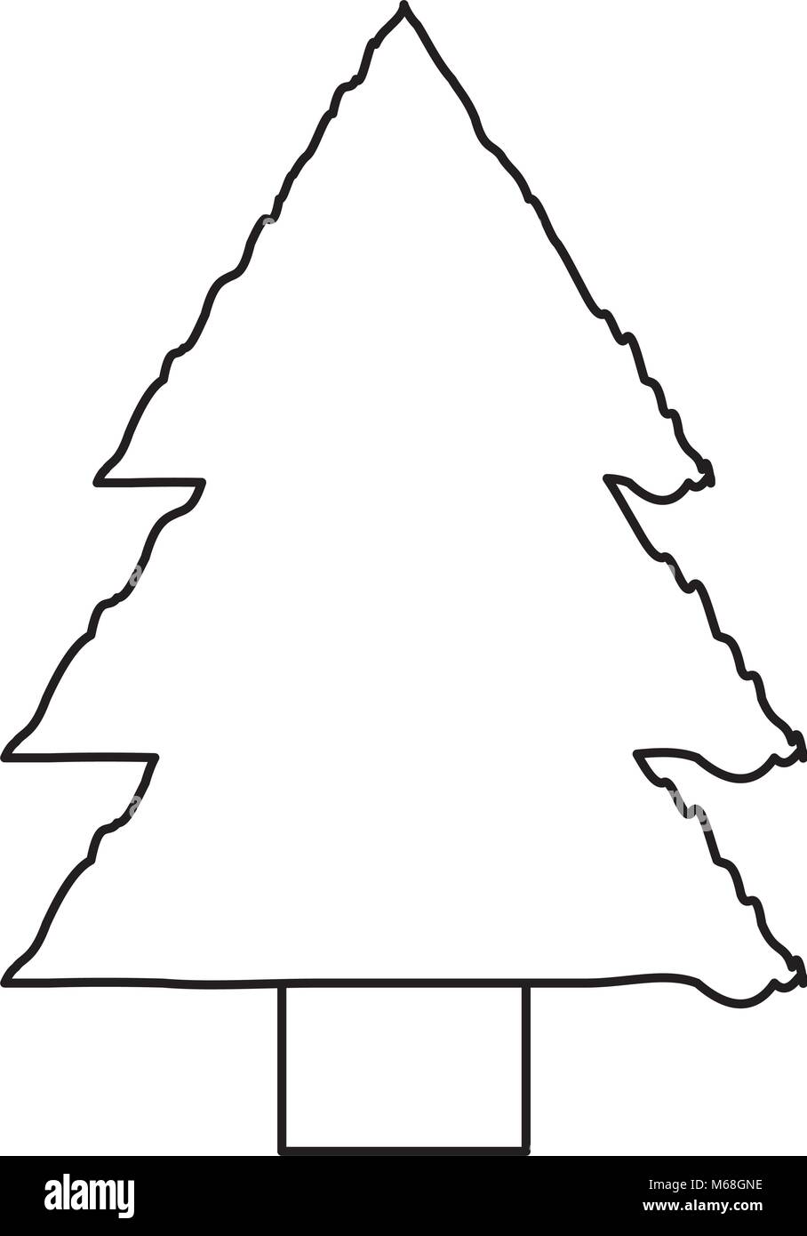 pine tree icon over white background, vector illustration Stock Vector ...