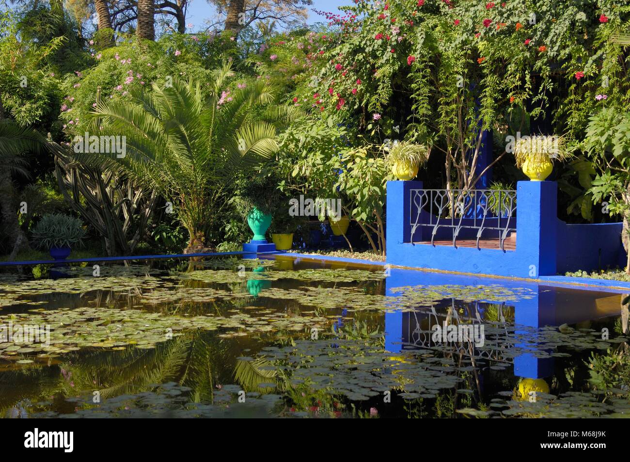 Garten in Marrakech Stock Photo