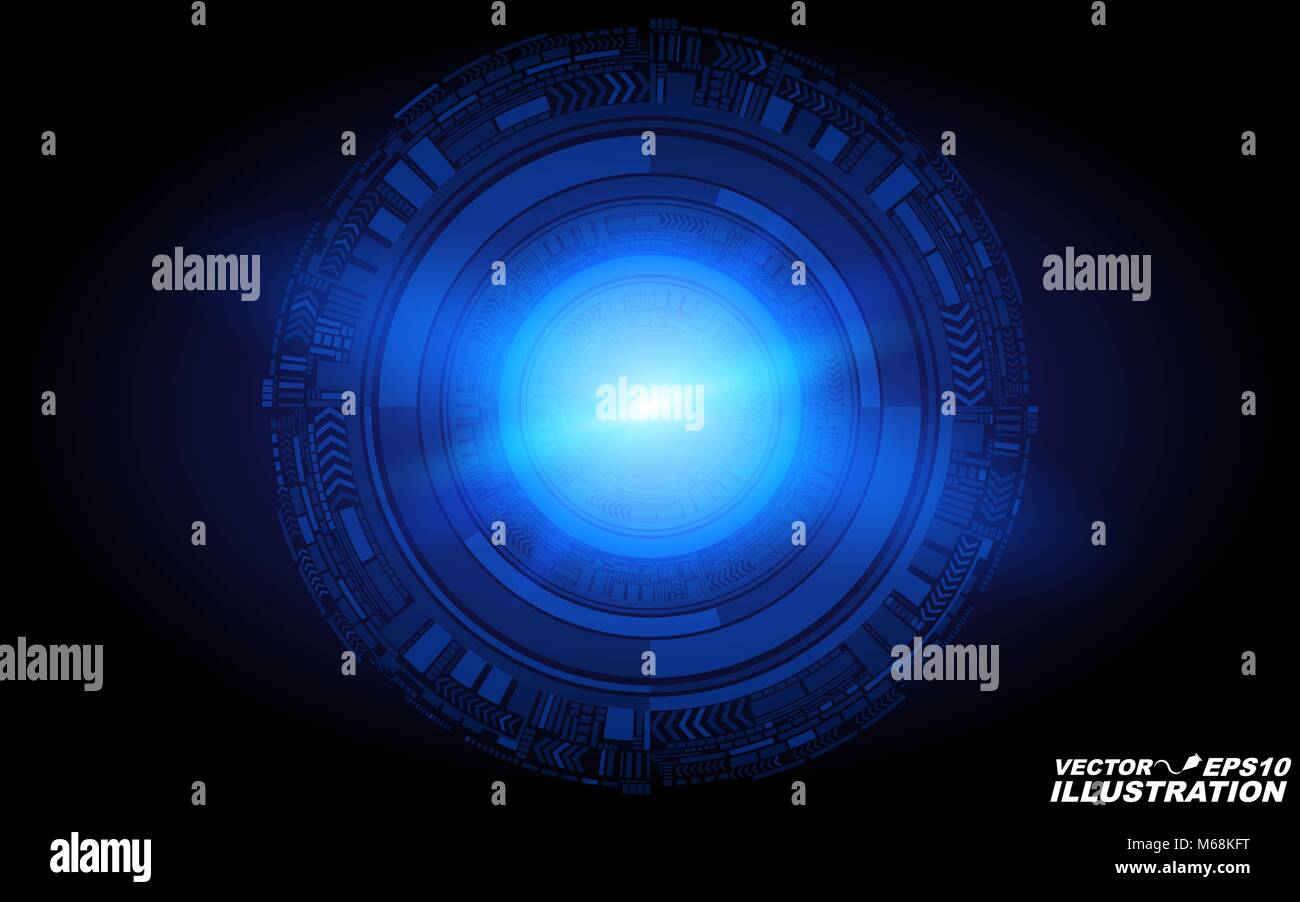 Vector hi tech background in blue color hi-res stock photography and ...