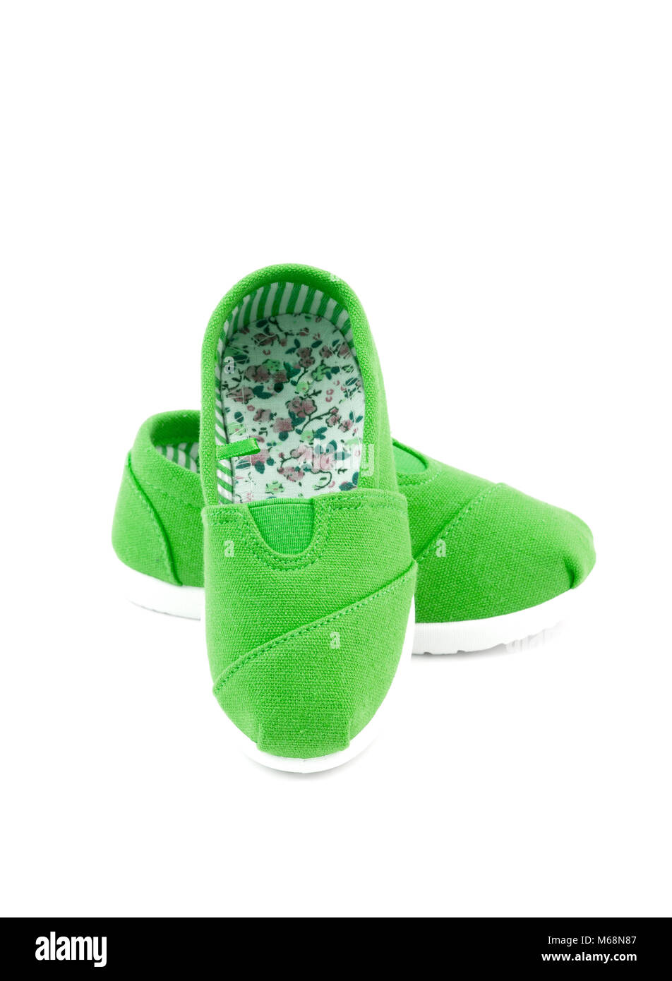 green childrens shoes