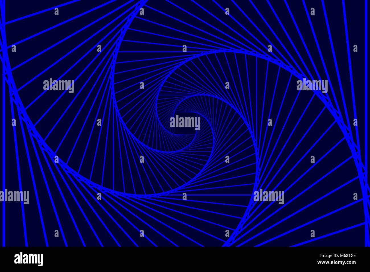 Rotating concentric squares, Square optical illusion pattern - blue ...