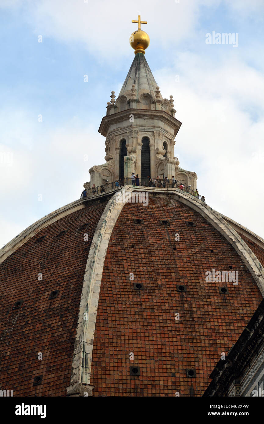 Dome of the Cathedral of Santa Maria del Fiore in Firence - Italy Stock ...