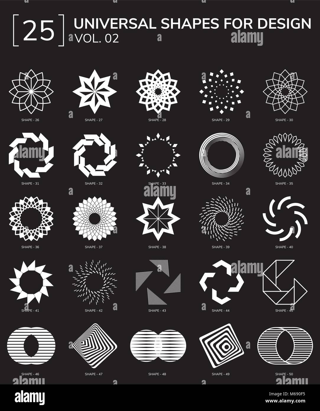 Geometric Shapes Logo Stock Vector Image & Art - Alamy