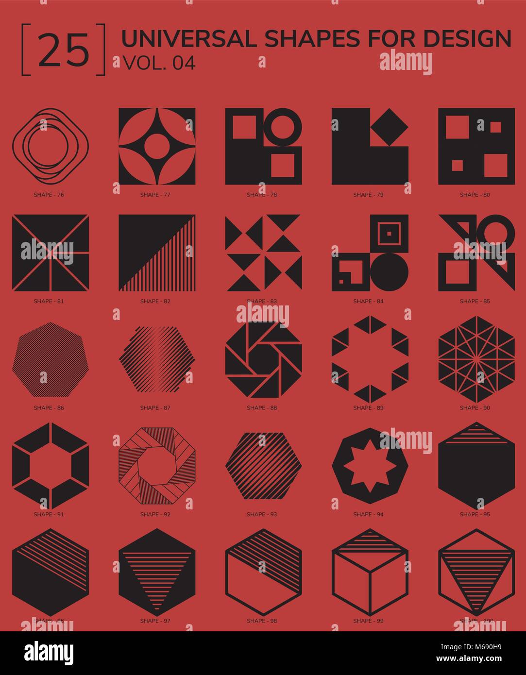 Geometric Shapes Logo Stock Vector Image & Art - Alamy