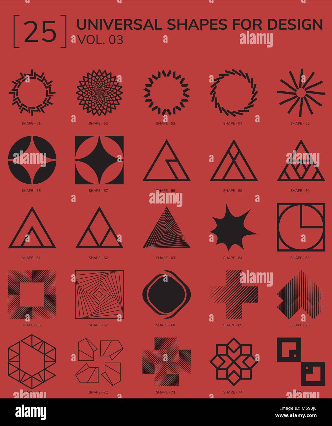 Geometric Shapes Logo Stock Vector Image & Art - Alamy