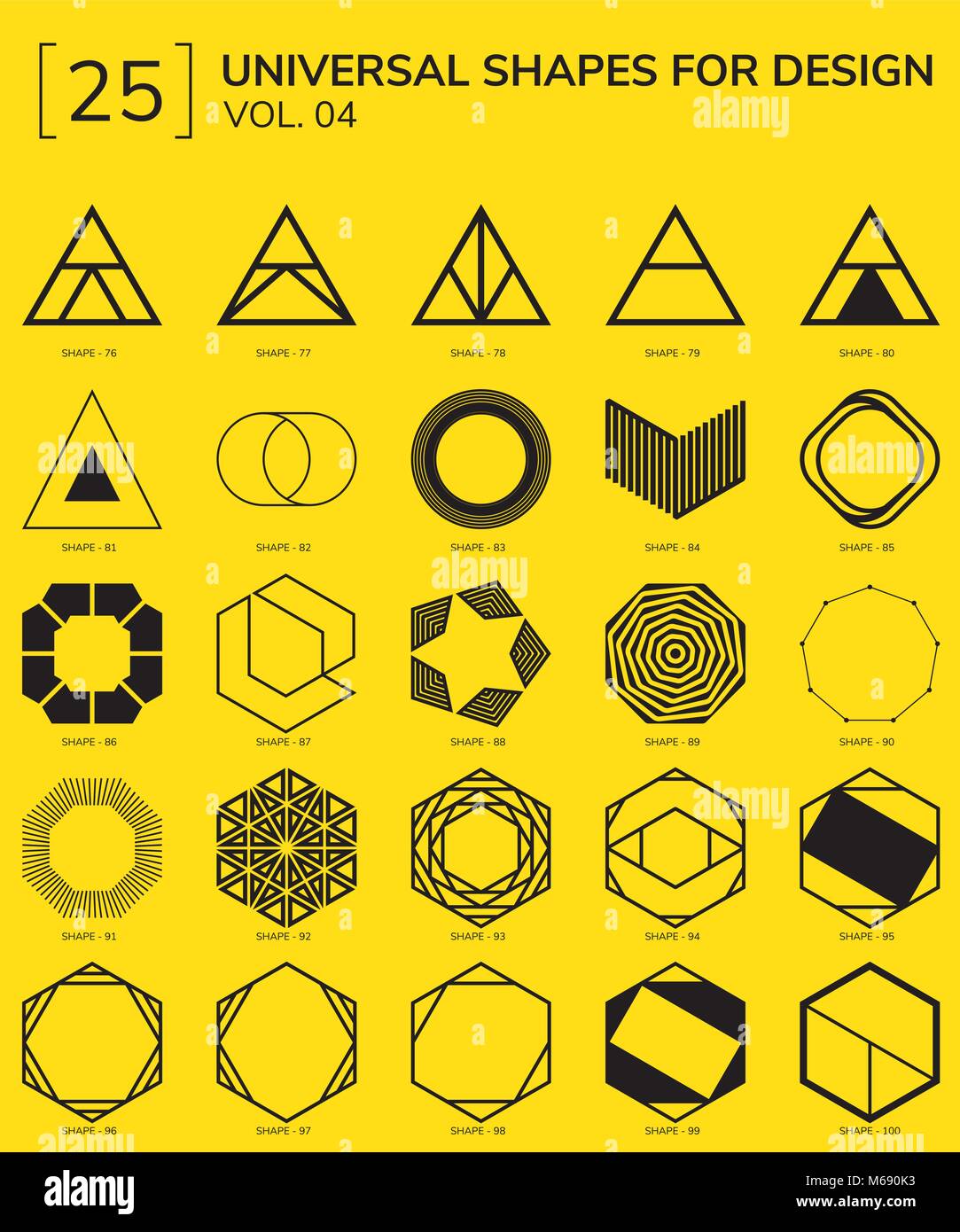 Geometric Shapes Logo Stock Vector Image & Art - Alamy