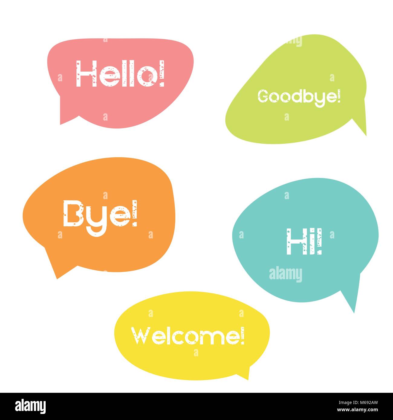 different colors speech bubbles set vector Stock Vector Image & Art - Alamy