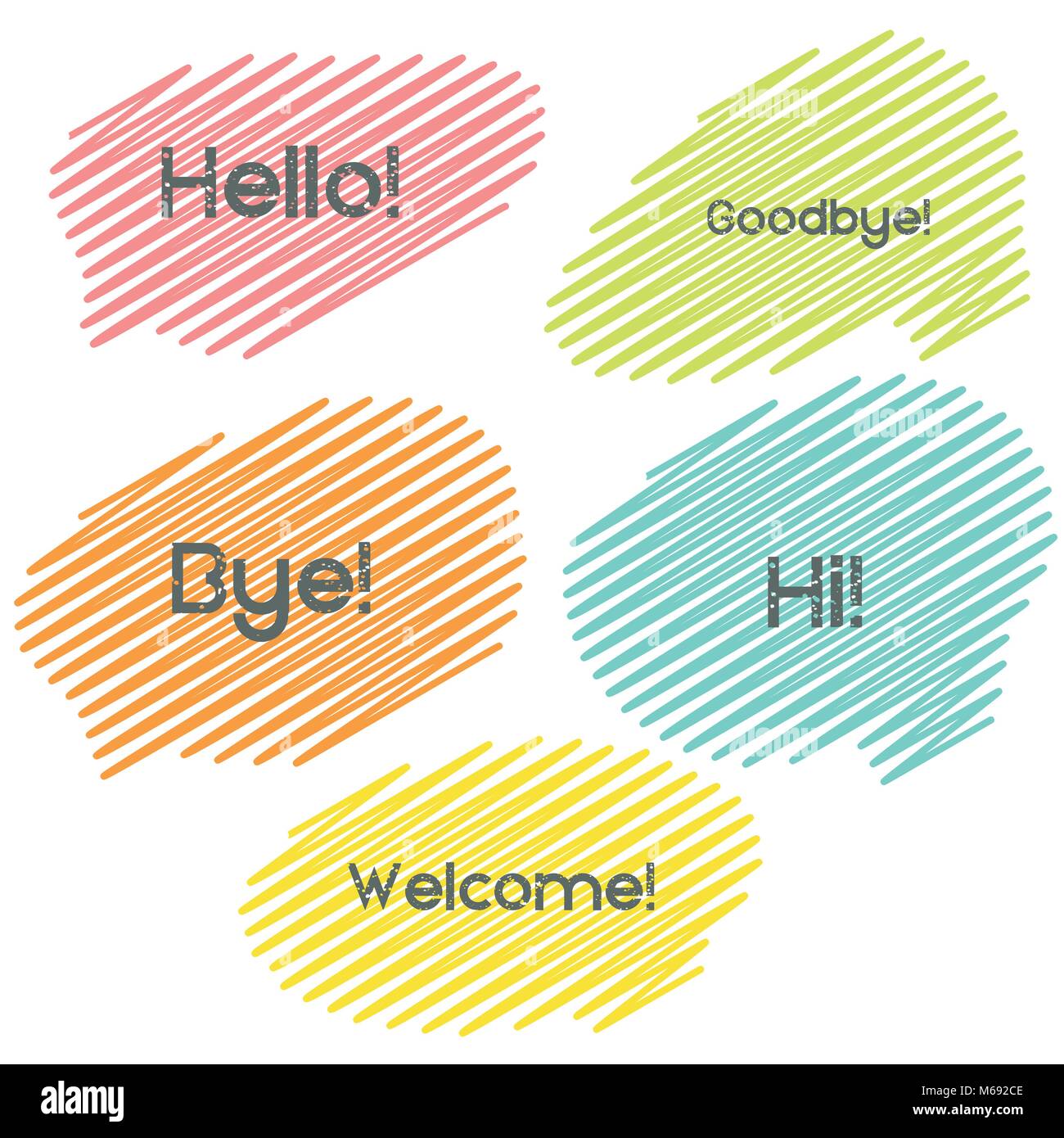 different colors speech bubbles set vector Stock Vector Image & Art - Alamy