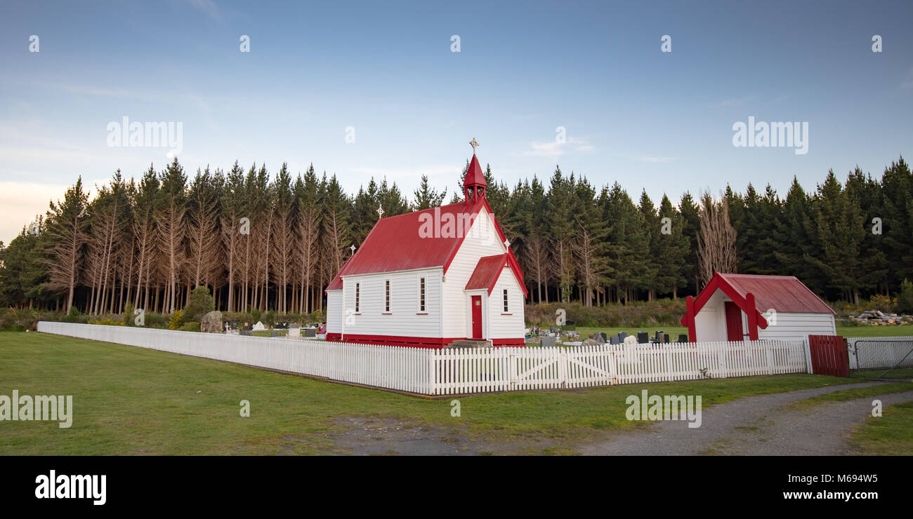 Waitetoko Church at Waitetoko Marae Stock Photo