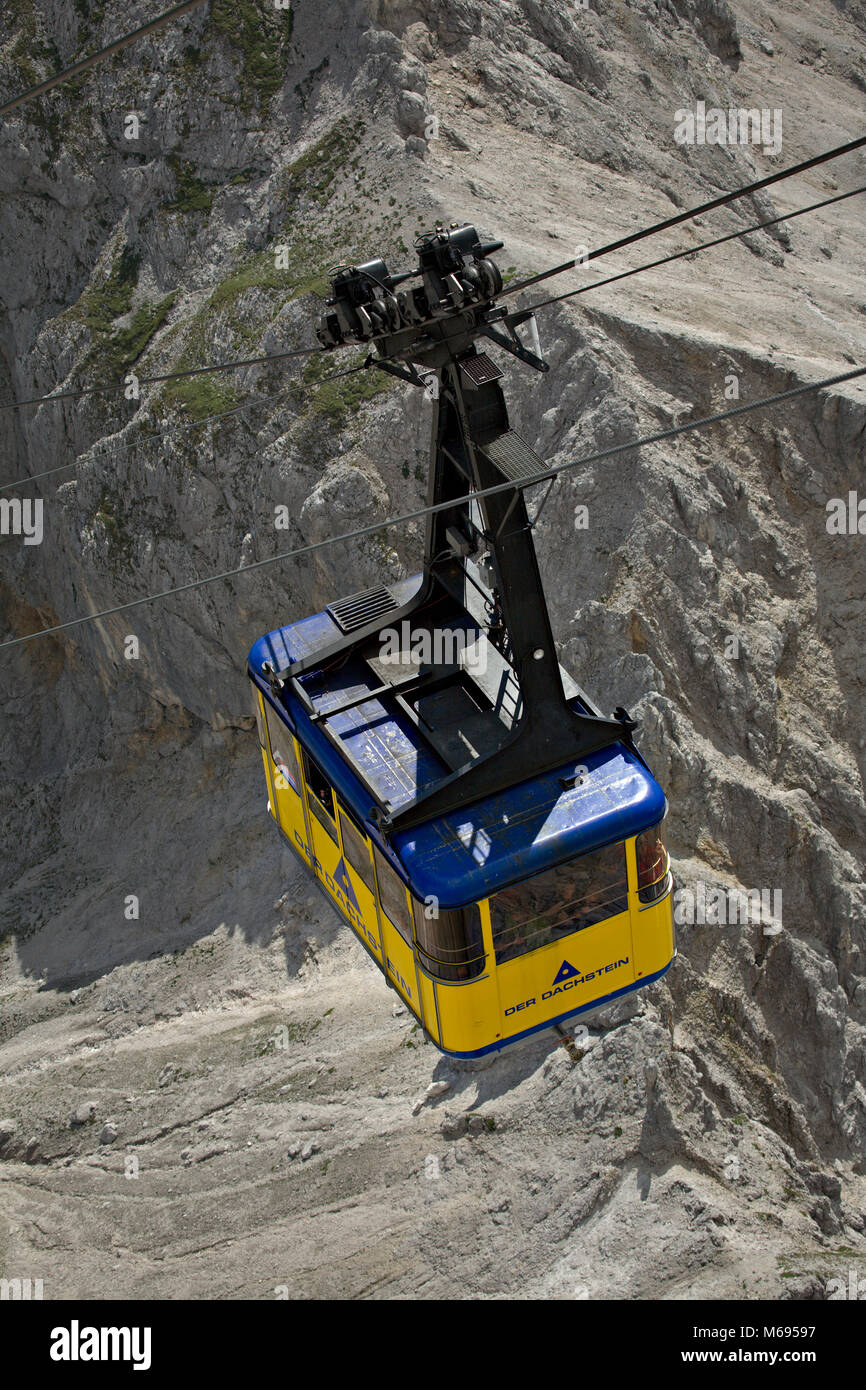 Cablecar high in the Dachstein mountains, Austria Stock Photo