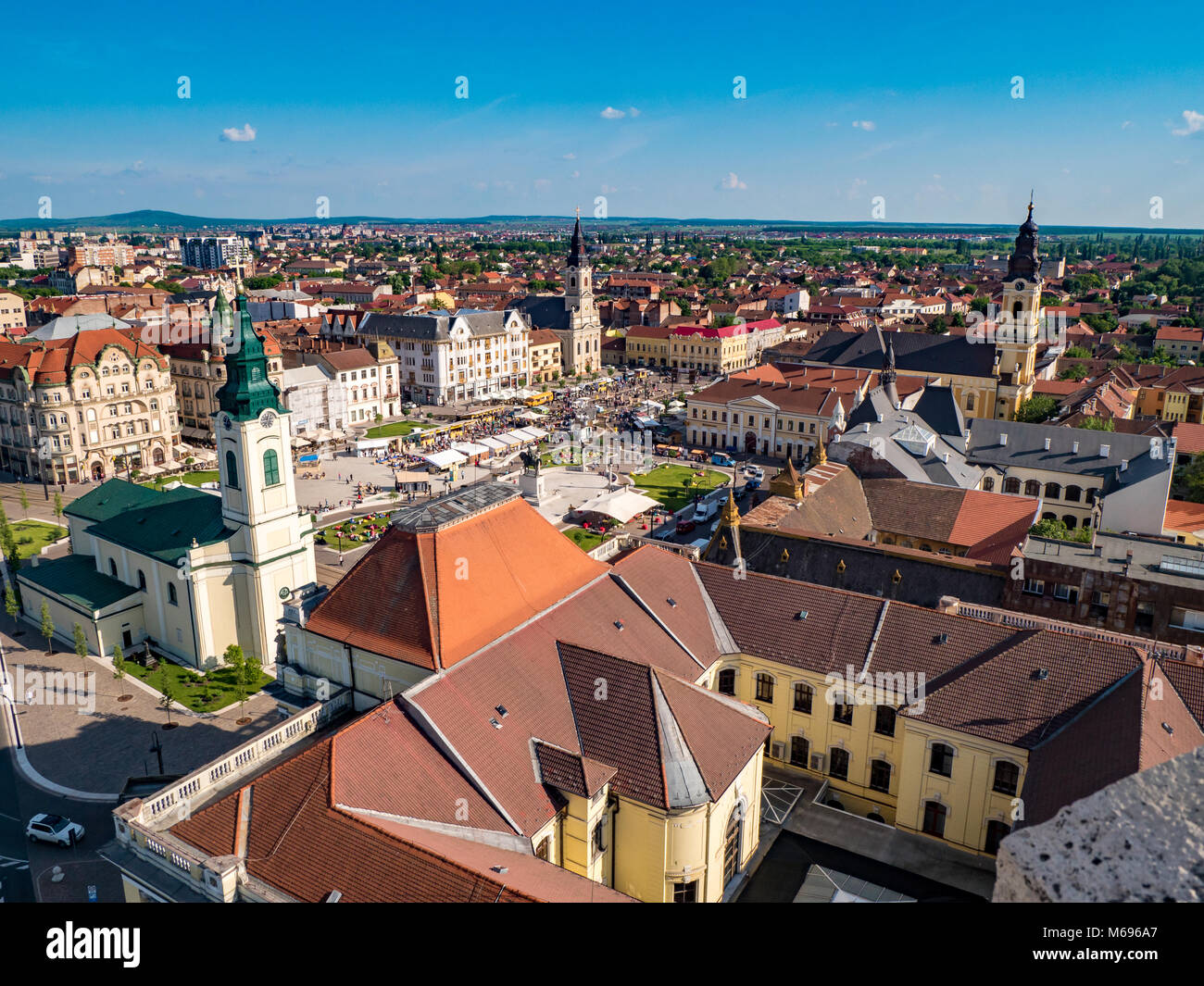 Oradea main city square Stock Photo Alamy