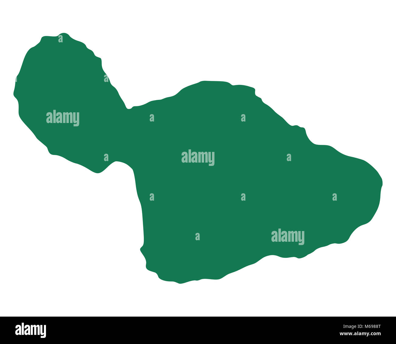 Map of Maui Stock Photo - Alamy